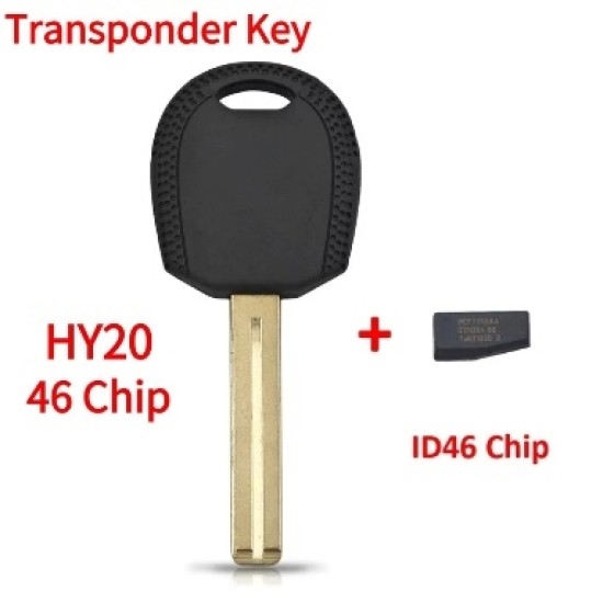 2006-2018 Hyundai / Kia - HY20 Transponder Key (46 Chip)(Aftermarket chip/OEM chip )(No logo)